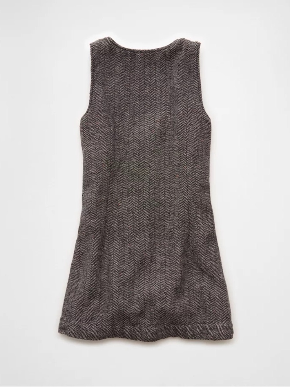 American Eagle Button Front Tweed Pinafore Mini Dress xxl - Picture 4 of 6